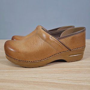 Dansko Clog Wide Pro Slip On Womens Honey Distressed EU 40 Shoe